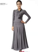 Betty dance suit Collar Butterfly Knot Drill Button with large pendulum fish bone side Morden Dance Latin dance Y74 D46