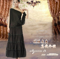 Betty dance suit with small rose multilayer large pendulum Latin dress Morden dress D50