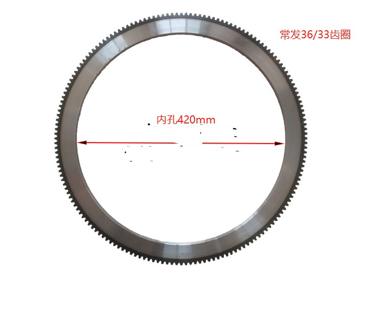 Start CF33 CF36 Single cylinder Changfa 33 Pickup 36 Electric Water Cooled Flywheel Gear Ring 165 Teeth Inner Hole 420mm