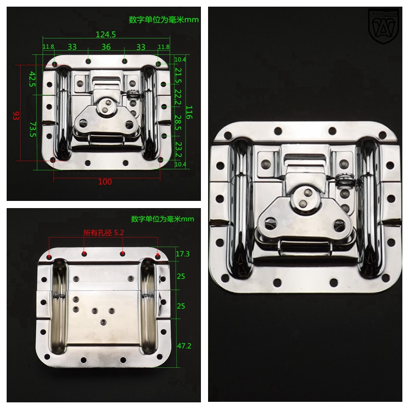 Ming Loaded Butterfly Lock Core Buckle Lock Core Box AIR BOX ACCESSORIES LOCK PROP BOX EQUIPMENT CASE ALUMINIUM CASE BUCKLE