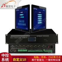 Conference IPAD central control lighting serial port control exhibition hall programmable switch intelligent multimedia central control system software