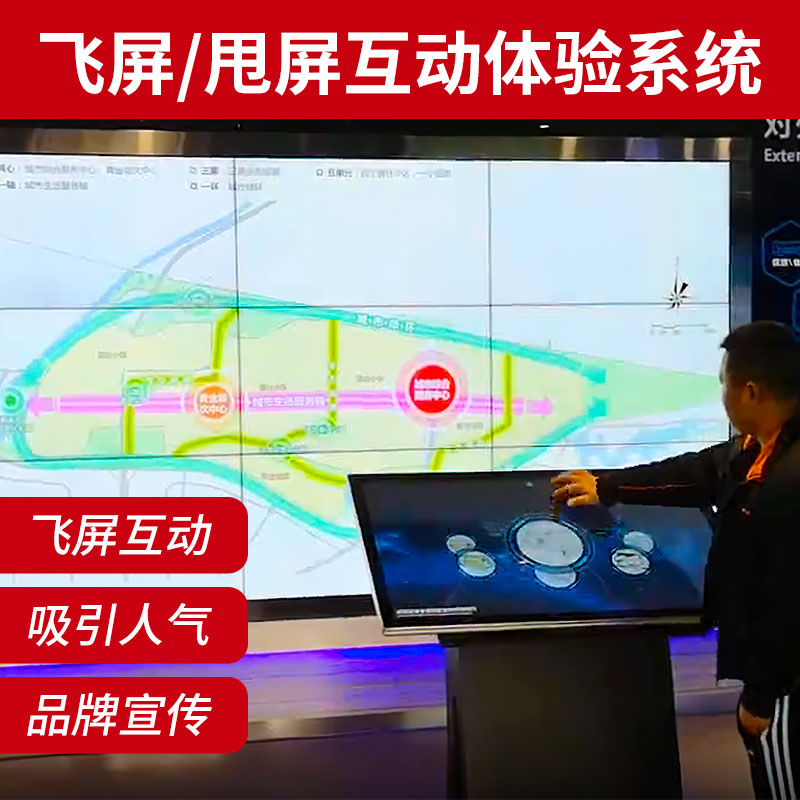 Flying screen dump screen query software transparent crystal podium All speaking platform touch multimedia interaction system