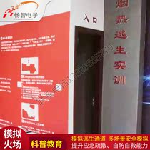 VR Fire Safety Experience Gallery Site Fire Drill Equipment Mock Smoke Escape System Fire Equipment Interaction