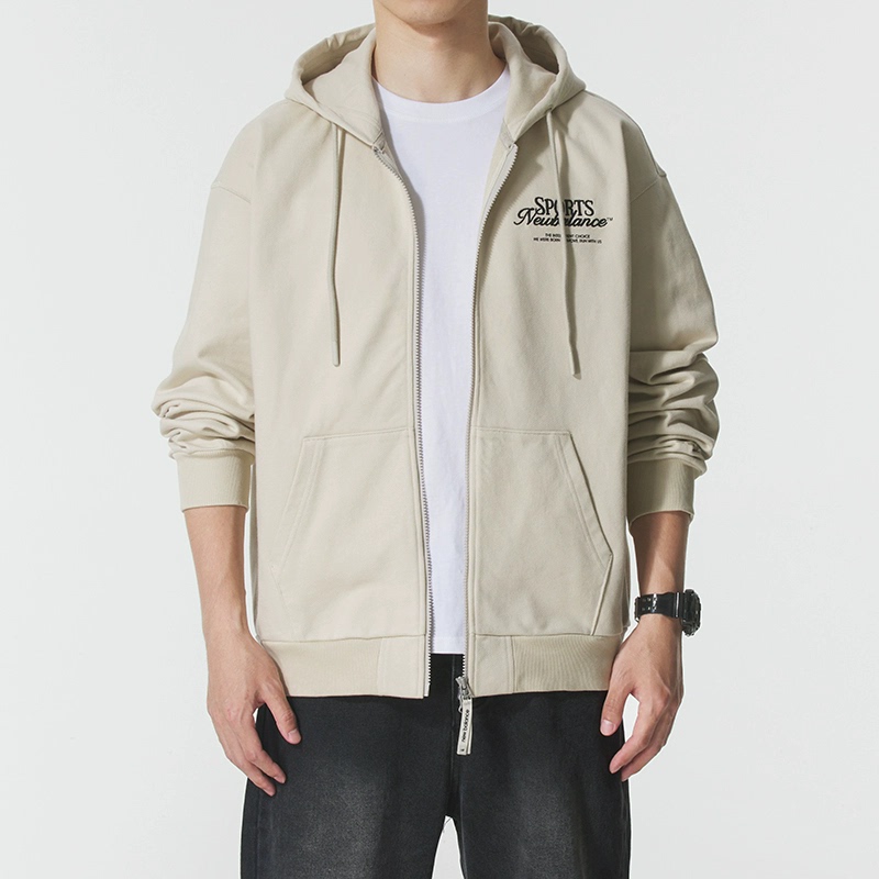 New Balance Nb Autumn Couple Style Loose Casual Sports Jacket Knitted Hooded Coat Mdf31191