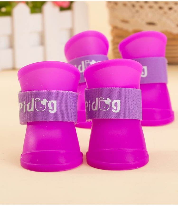 Giày chó bộ 4 con chó con hơn gấu schnauzer Poodleanian poodle Teddy không thấm nước mùa hè thú cưng mưa đất set