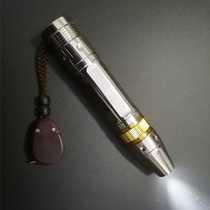 Professional text play jewelry photo jade hand torch yellow light to see the original stone penetration strong stainless steel wear-resistant portable leather case