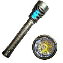 Super waterproof flashlight Diving flashlight High brightness extended battery life 26650 flashlight Flood prevention and rescue flashlight