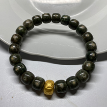 Live spike Hainan Mao sense Buddha beads Stone Jade Ling Jade material big white green ghost Moon Langxing Rare star Moon Bodhi