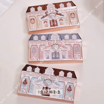 Flower Knows Sweetheart Bear Six-Color Eyeshadow Palette 6.5g Matte Soft Mist Skin-Friendly Not Easy to Fly Off Pearlescent Low-Temperature Dehydration