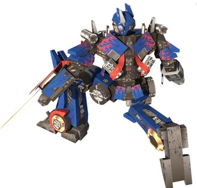 DIY mô hình giấy ba chiều lắp ráp bằng tay Transformers Optimus Prime Robot Mô hình giấy 3D sản xuất origami - Gundam / Mech Model / Robot / Transformers bộ đồ chơi gundam