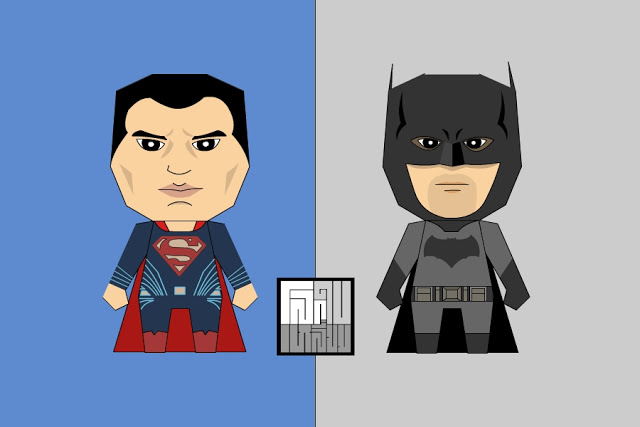 DIY tay lắp ráp ba chiều mô hình giấy Batman búp bê Superman búp bê Đồ Chơi 3D giấy khuôn origami sản xuất 	mô hình giấy avengers