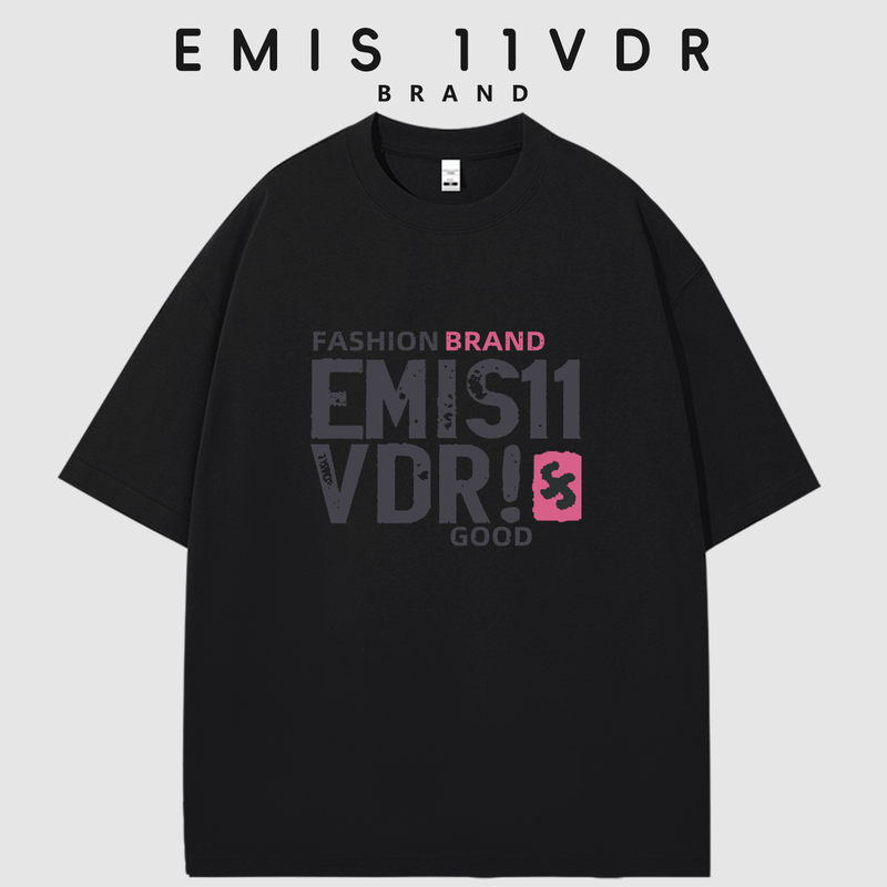 Emis 11Vdr Co-Branded Trendy Brand Short-Sleeved 2026 Spring and Summer New Round Neck Loose T-Shirt Breathable Top for Men and Women