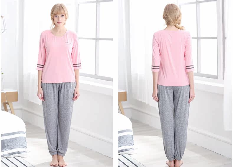 Pyjama pour femme à manchon moyen - Ref 2993243 Image 17