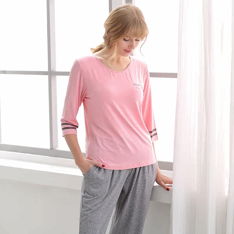 Pyjama pour femme à manchon moyen - Ref 2993243 Image 3