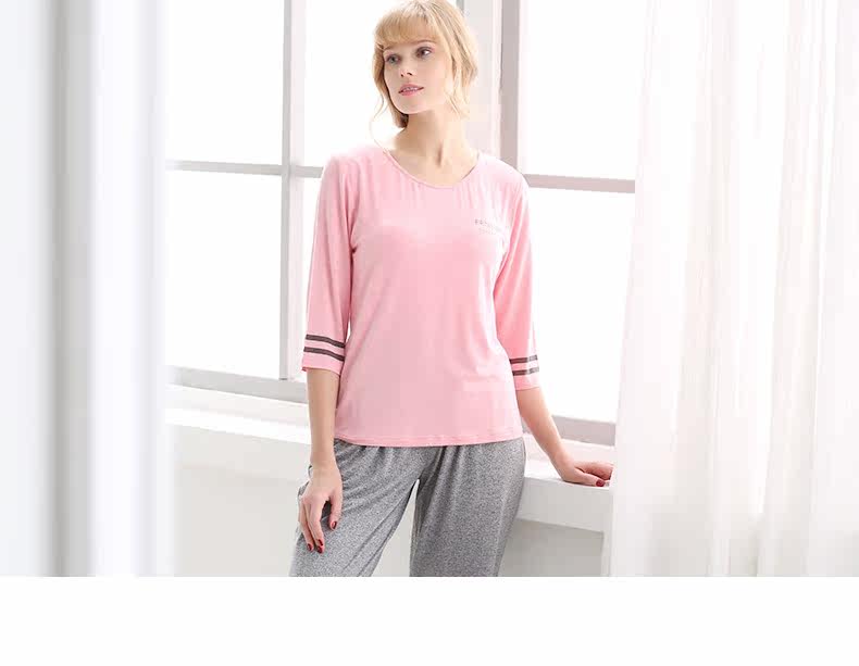 Pyjama pour femme à manchon moyen - Ref 2993243 Image 16