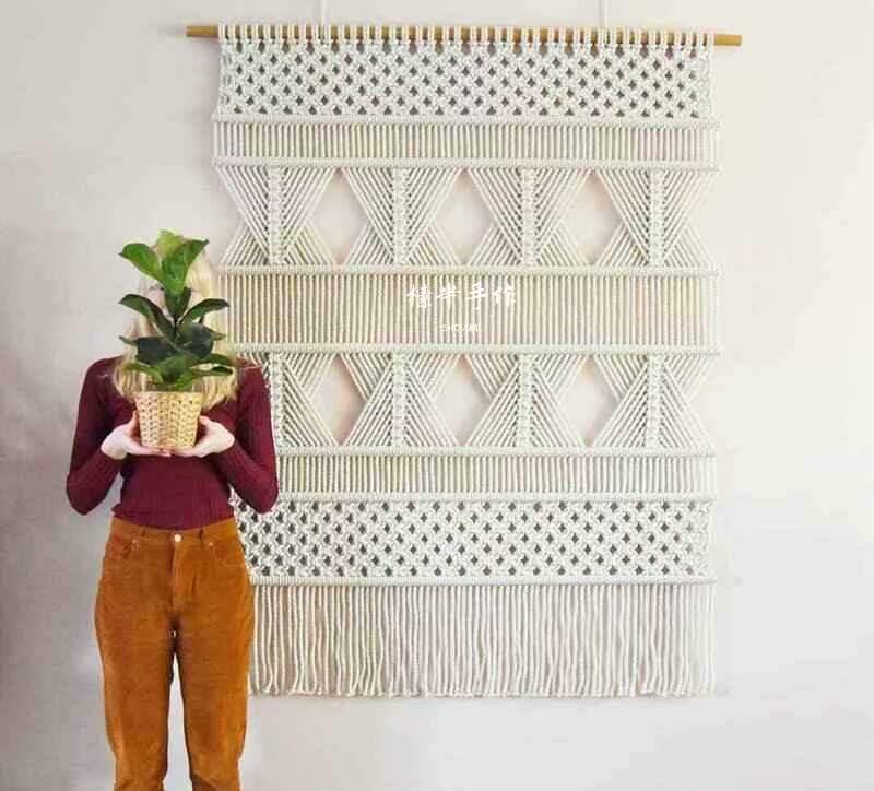 榡 芈 / SHOWMI INS Bắc Âu Tấm thảm B & B Phòng khách Nghệ thuật Bối cảnh Phòng ngủ Đầu giường - Tapestry 	thảm dệt treo tường