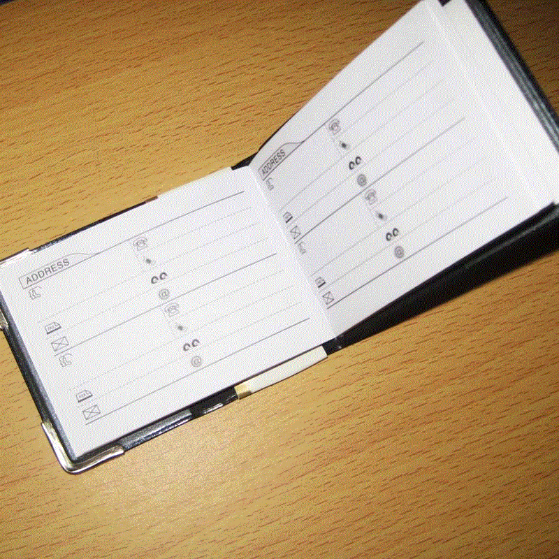 small phone book