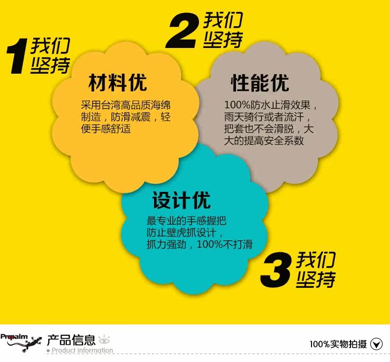 Poignées de vélo PROPALM - Ref 2337527 Image 4