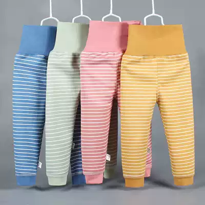 Children plus velvet warm pants high waist pants belly pants for boys and girls can open gear 0-5 years old boy pants 2020 neutral