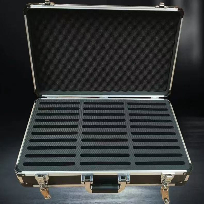 Mobile phone storage box 506070 portable storage case for students and military use, aluminum alloy carrying case with lock.