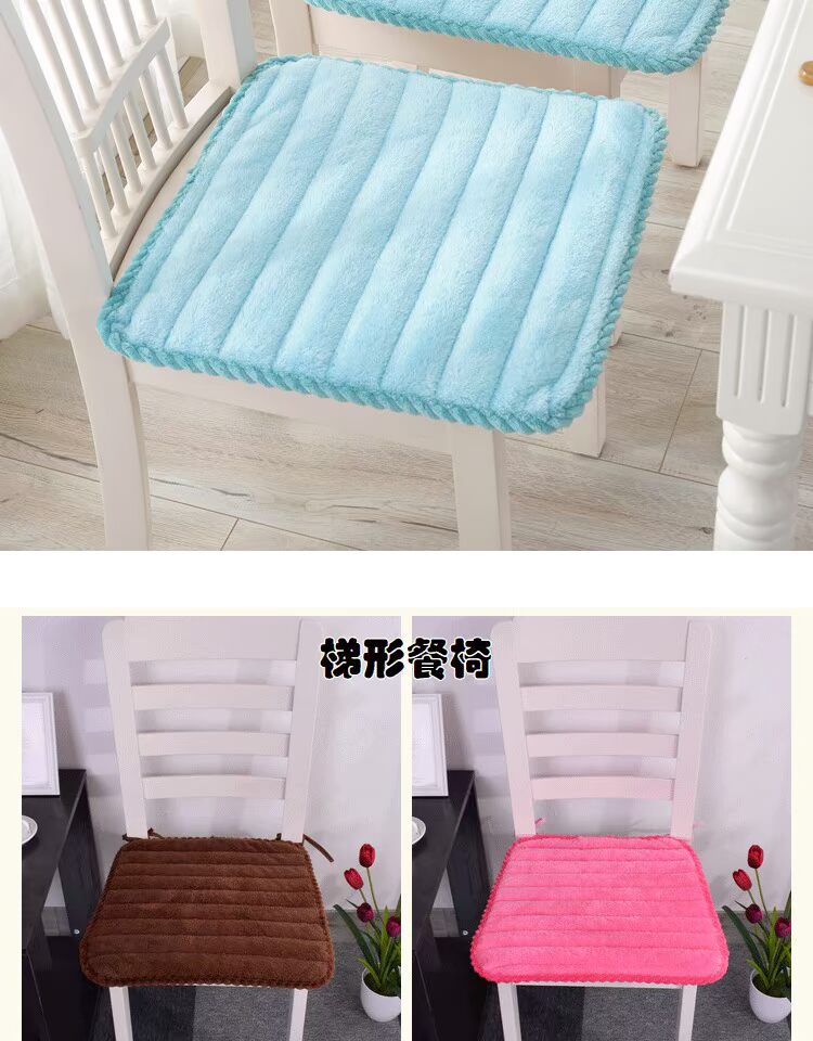 Mùa đông dày sang trọng văn phòng ghế sinh viên đệm đệm trượt ghế máy tính pad hình thang ghế đệm - Ghế đệm / đệm Sofa thảm trải ghế gỗ mùa hè