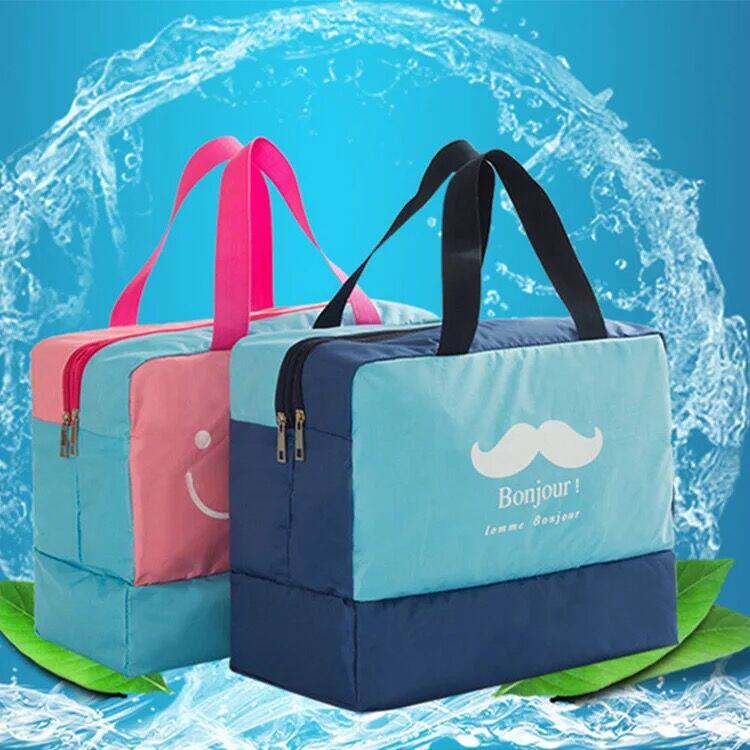Swimming bag Waterproof special dry and wet separation bag Men's and women's swimming equipment fitness bag Beach bag portable washing bag
