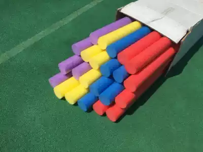 Solid kindergarten gymnastics sponge stick foam noodle colored stick round soft swimming stick children's sensory integration training equipment