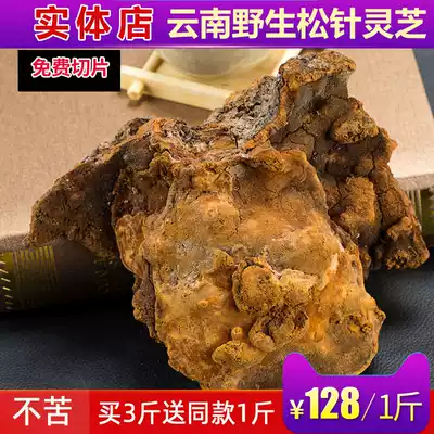 Wild pine needle layer pore fungus Yunnan deep mountain large pine needle wild ganoderma lucidum Free slices 500 grams Buy 3 get 1 free