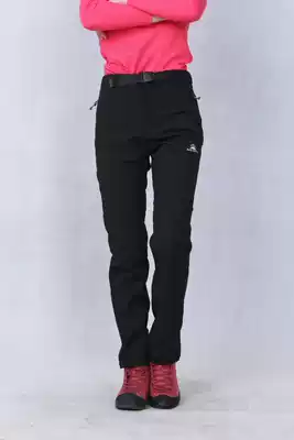 Benrett factory direct sales female fleece soft shell pants stormy pants windproof breathable warm water splashing trousers mountaineering pants
