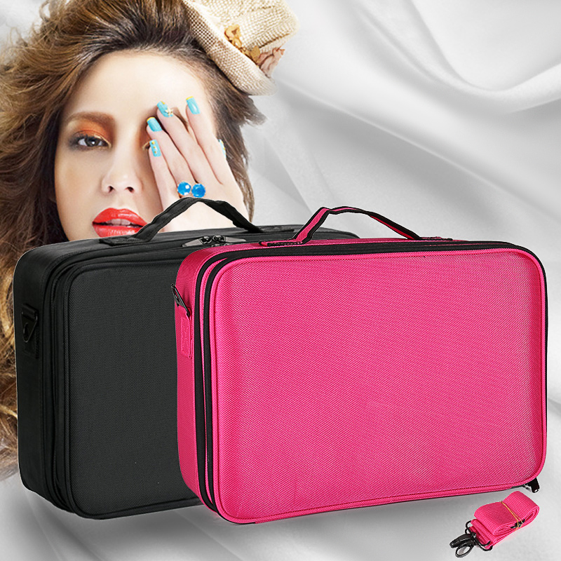 2020 new large professional makeup artist with makeup storage partition beauty nail tattoo embroidery portable tool cosmetic case