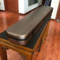(Shou artist) high-end guqin box brushed fiber guqin box champagne color new anti-pressure good anti-fall