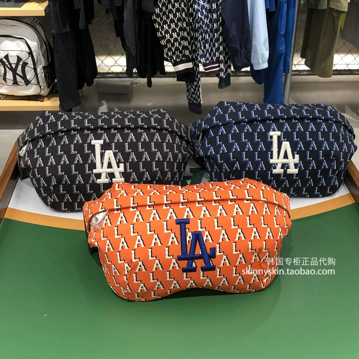 Mua chính hãng Hàn Quốc MLB 20 nam và nữ mới cùng túi đeo chéo đường phố túi đeo chéo ngực thể thao túi đeo hông thể thao - Túi