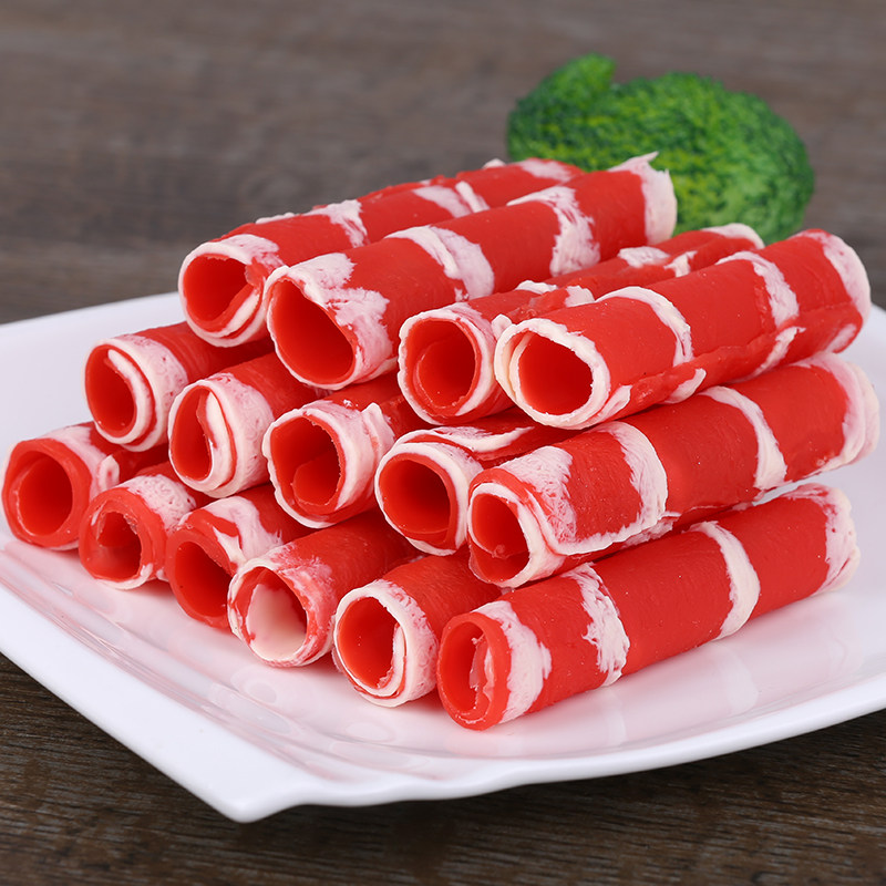 Simulation mutton roll model beef roll shabu-shabu mutton hot pot dishes decoration window display props children's toys