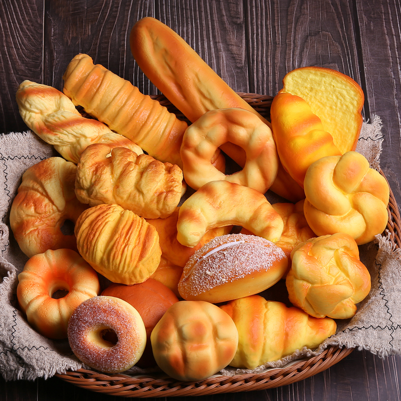 Simulated Bread Model Set Food Toy Gourmet Fruit Cake Display Children's Photography Props Toast