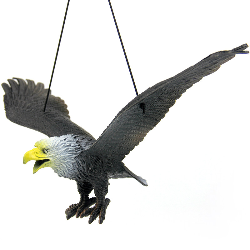 Simulation eagle model soft plastic big bird animal children's toy balcony orchard bird repelling bird scaring artifact props