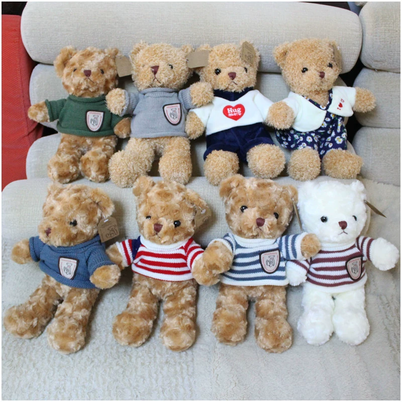 Teddy gấu áo len nhỏ đồ chơi sang trọng dễ thương ôm gấu rag búp bê búp bê cô gái quà tặng sinh nhật - Đồ chơi mềm