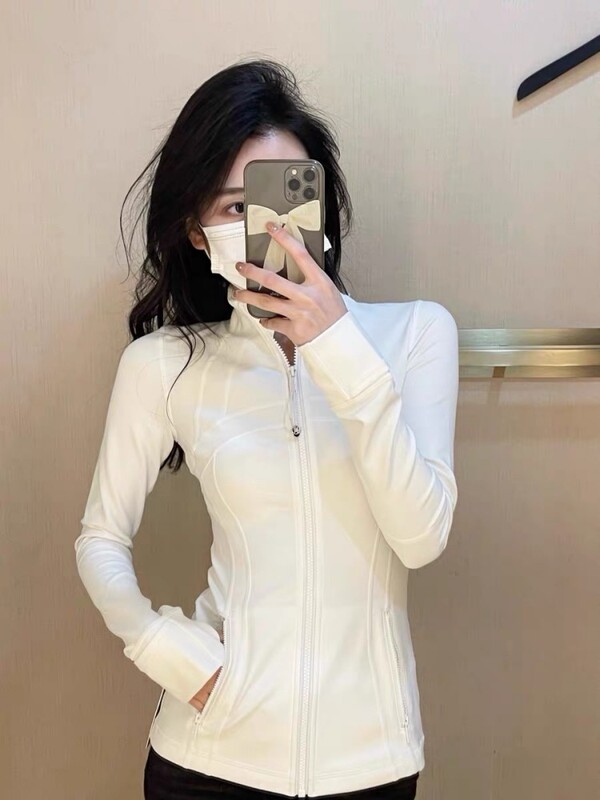 Lulu Forest Define Stand-Up Collar Yoga Wear Women's Slim Fit Sports Fitness Running Quick-Drying Jacket