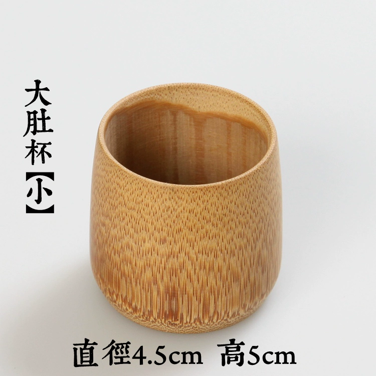 Cốc tre Than thủ công không sơn Sơn thủy tinh nước Bia cốc Bia Kích cỡ Teacup Chữ tùy chỉnh