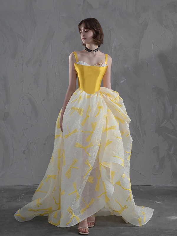 Alice Celebrity Style Liu Yifei's "The Story of the Rose" High-End Light Luxury Niche Toast Dress Bridal Gown