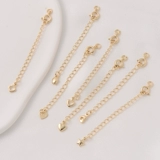 Медная цепочка ручной работы, аксессуар, аксессуары, ручка, браслет, ожерелье, 14 карат, DIY