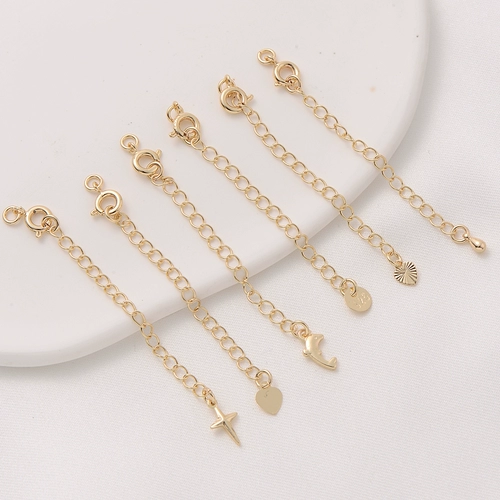 Медная цепочка ручной работы, аксессуар, аксессуары, ручка, браслет, ожерелье, 14 карат, DIY