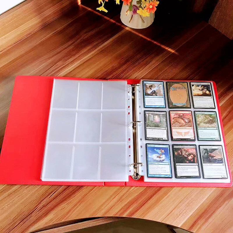 9-Grid Card Album Collection Album Card Holder for Star Cards, Pokémon Cards, Three Kingdoms Card Game Collection Album Card Storage