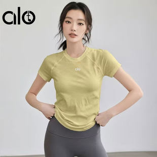 [Summer quick dry yoga clothing, short sleeve T-shirt with a round collar for gym, for running]