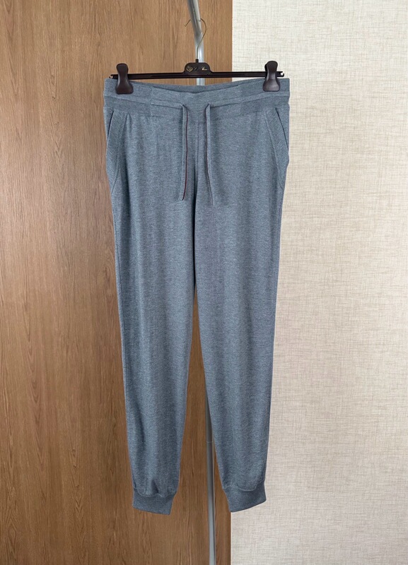 Shanghai In-Stock [Lp] Luofugui Men's Cashmere Silk Jogging Pants Casual Pants