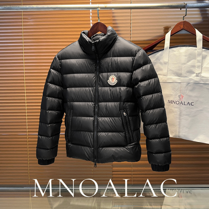 Mnoalac Men's down Jacket 2026 New Winter Outerwear Stand Collar Thickened Warm Black Coat