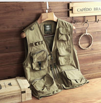 Jeep shield flagship store vest jacket Mens outdoor fishing photography breathable windproof vest mesh vest