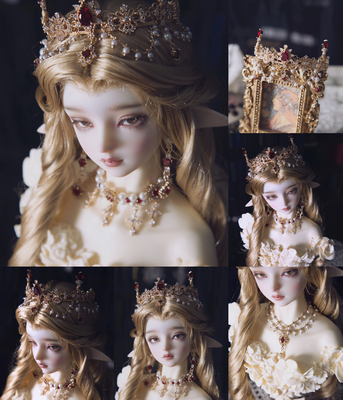 taobao agent BJD Crown Crown Crown Oufeng Jewelry 3 points/SDGR/Uncle Blythe small cloth 4 points-Red Queen