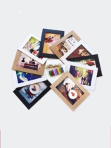 Creative 3 inch 5 inch 7 inch hanging paper photo frame DIY cartoon Photo Wall photo wall photo card paper set