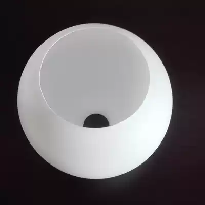 Round ball double switch port lampshade lamp accessories milk white frosted glass spherical upper and lower port lampshade table lamp chandelier lampshade