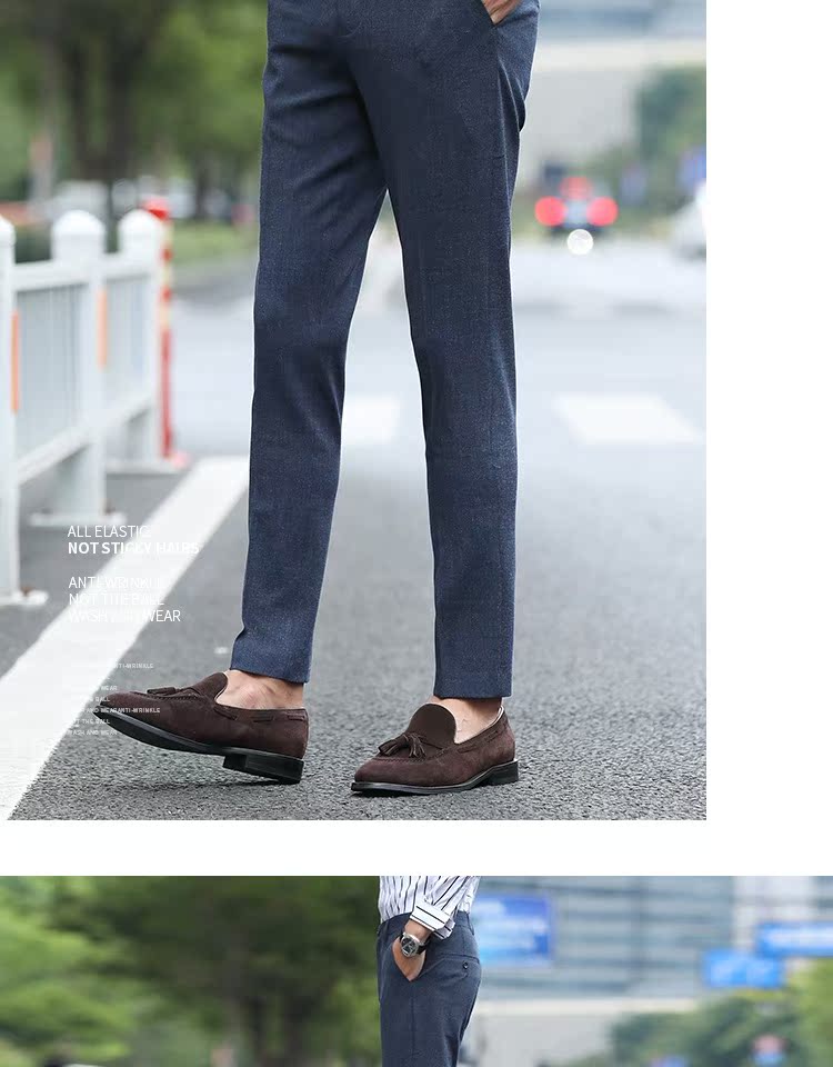 Factory Outlet Quần nam mùa thu 2017 Mới Quần âu Quần nam Quần dài Quần Hàn Quốc Quần mỏng quần jogger nam